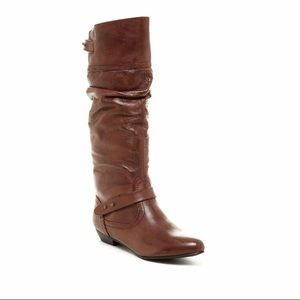 Steve Madden Cognac Leather “Kikiii” Boots sz 7.5